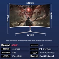27 Inch Curved 4K IPS Monitor Borderless Computer Screen 32 Inch Flat 2K 240HZ Liquid Crystal Displa