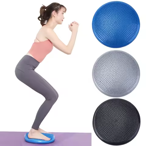 Wobble Balance Cushion Board PVC Sensory Seat Pad Anti-Burst Inflatable Stability Swing Balance Disc