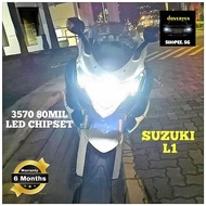 Suzuki Gsxr L1 / Gsxr K9 / Gsxr L5 / Gsxr L6 6500k White LED Headlight Bulb - 9005 W5W T10 H7 H8 H9 