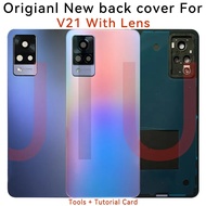New For Vivo V21 V2066 V2108 Battery Cover Back Housing Replacement Case For vivo v21 Battery Cover 