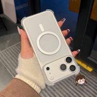 Cute Magnetic Frosted Phone Case For Vivo Y78 Plus Y78+ Y77 Y77E Y76S Y76 Y74S Y73S Y72 Y53S Y39 Y38