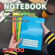 10Pcs ZOFDA Writing Yarn Notebook Grade 1-5 School Office  Colors Writing Notebook 80 Sheets