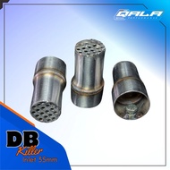 DB Killer universal exhaust silencer with sizes 28mm, 32mm, 35mm, 38mm