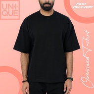 Oversized T-Shirt for Unisex 280 GSM Cotton Round Neck Half Sleeve Oversize Short Sleeve Relaxed Fit
