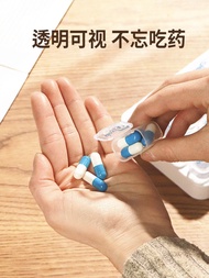 Small Pill Box 31 Days Portable Small Size Mini 30 Days Pill Pill Packing One Month Portable Medicin