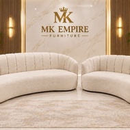 Modern Luxury Curved Sofa 3+2 Seater | Elegant Living Room Sofa | Premium Design Sofa | MK Empire Fu