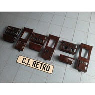 PERFECT W124 WALNUT BURLWOOD WOOD PANEL CENTER CONSOLE SET AC SWITCH ASHTRAY POWER WINDOW SWITCH PAN
