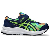 ASICS :  CONTEND 8 PS KIDS RUNNING เด็ก รองเท้าวิ่ง ของแท้  BLUE EXPANSE/ELECTRIC LIME