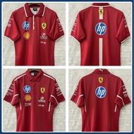Tops 2025 2026 F1 Ferrari Rugby Jerseys Red Short Sleeve Rugby Shirt 1:1