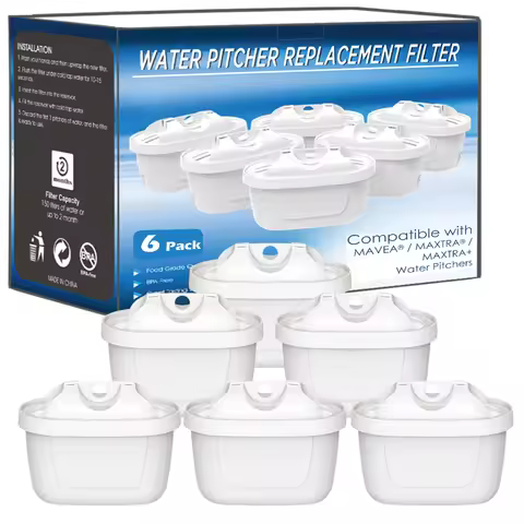 3/6pcs Water Filter Cartridges Compatible with Brita® Marella® Kanne Brita® Kettle, Water Filter Rep