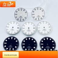 NH34 29mm White Black Watch GMT Mark Dial Luminous Watches Parts Fit NH34A 4R34 NH35 4R35 Movement A