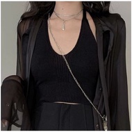 Korean Blouse Gothic Lolita Import Inner Strap Tank Top