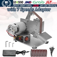 Desktop Grinder Mini Electric Belt Sander DIY Polishing Machine Mesin Amplas Genggam Alat DIY