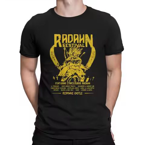 Men's T-Shirt Festival Radahn Awesome Pure Cotton Tees Short Sleeve DARK SOULS T Shirts O Neck Cloth