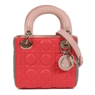 Dior 羊皮皮革Mini Lady Dior手挽肩背兩用袋