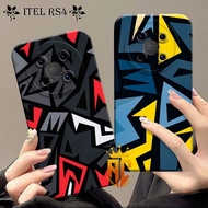Softcase ITEL RS4 / S23 PLUS / A80 / A50 / A60 / A60S / A70 / P40 / S23 Fashion Case Latest Abstract