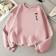 hoodie wanita pink switer cewek terbaru 2021 korea sweter korean style warna ping hodie wanita kekin
