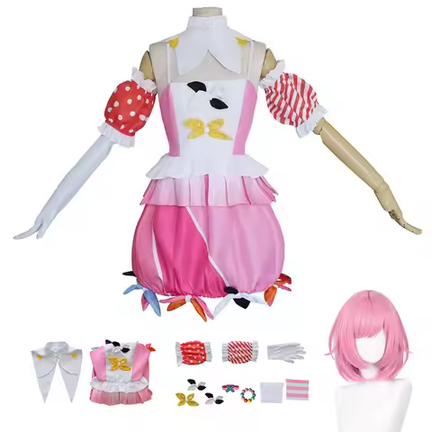 Otori Emu Cosplay Project Sekai Colorful Stage Cosplay Costumes PJSK Emu Otori Uniform Dress Wig Hal