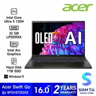 NOTEBOOK โน้ตบุ๊ค ACER SWIFT GO 16 SFG16-72-5242 STEEL GRAY โดย สยามทีวี by Siam T.V.