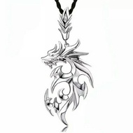 Titanium fire dragon necklace