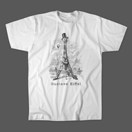 Retro Gustave Eiffel Caricature “Eiffel Tower” Vintage T-Shirt *Top*