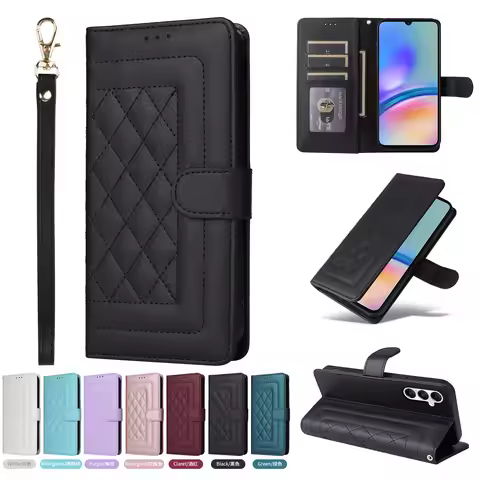 Diamond Flip Magnetic Leather Case For Samsung Galaxy S26 S25 S24 S23 S22 Ultra Plus FE S26Egde A57 