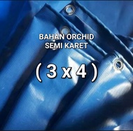 TERPAL LEMBARAN SERBAGUNA ORCHID ( 3 X 4 ) BAHAN ASLI MERK ORCHID SEMI KARET