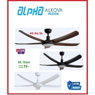 ALPHA PAZION G2 5 BLADES DC Motor Ceiling Fan with 3 Tone LED Light Kit and Remote Control