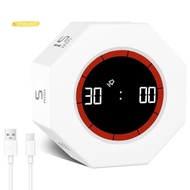 【yves_service】Digital Productivity Timer, Rotating Pomodoro Timer with 1-3-5-15-30-60-90 Min Countdo