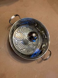 闊身不鏽鋼部隊鍋盆菜煲可電磁爐