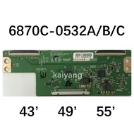 Brand new original LG 6870C-0532A V15 FHD DRD TV Tcon board 6870C-0532B 6870C-0532C for TH-43C410K TH-43E410K 43LF540T TH-49D410K [Quality Assurance]