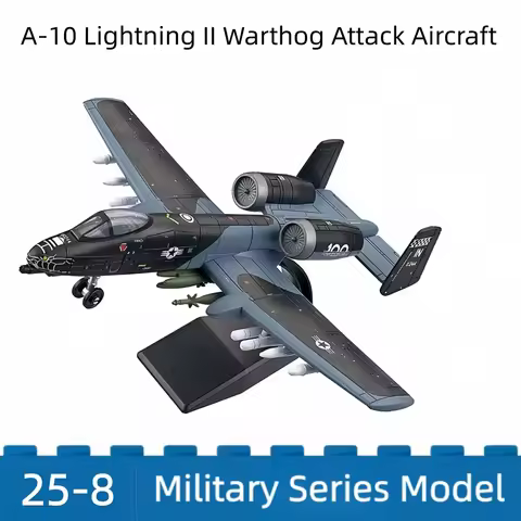 1/72 Creative Military Series Building Blocks A-10 Hog Fighter Thunderbolt II Support Attack Aircraf