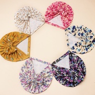 Fragmented Bowknot Baby Turban Hat Soft Cotton Newborn Hat Summer Sunshade Children's Indian Hat