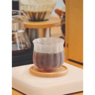 小眾手沖咖啡品鑒杯 150ml 玻璃杯高顏值磨砂白日式咖啡杯小容量