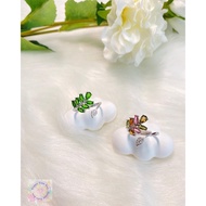 Green Diopside 透辉 S925 ring , Toumaline 碧玺 S925 ring