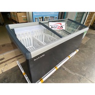 SAKATO - Slanting Glass Top Freezer SSG-600 Black (5 basket) / SSG-700 Black (6 basket)