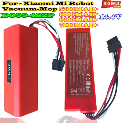 14.4V 7000mAh Replacement Battery D099-4S2P for-Xiaomi Mi Robot Vacuum-Mop 2 Pro Vacuum-Mop 2 MJSTS1