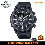 Casio Edifice ECB-40BK-1ADF Black Stainless Steel Band Men Watch ECB-40BK-1A / ECB-40BK-1 / ECB-40BK