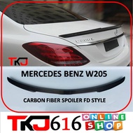 MERCEDES BENZ W205 FD STYLE CARBON FIBER SPOILER