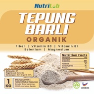 TEPUNG BARLI ORGANIK(1KG)PENGGANTI TEPUNG GANDUM RENDAH GLUTEN,TANPA PENGAWET