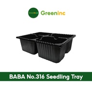 BABA No.316 Seedling 4 x 3 (12 holes) Cavity Tray (L: 17.5cm x W: 13cm x H: 5.6cm) - Ready Stock fro