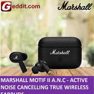 MARSHALL MOTIF II A.N.C NOICE CANCELLING TRUE WIRELESS EARBUD | 1 YEAR WARRANTY (MOTIF 2 ANC)