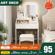 Makeup Table Meja makeup Dressing table with Led mirror Meja Solek Bedroom Table Vanity Table Cermin