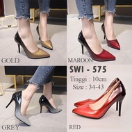 SWI 575-READY 4 COLORS (GOLD, RED,GRAY, MAROON)-SHOES IMPORTEDWanita 10CM