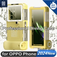 [SHELLBOX] 2024 New Professional Underwater 15M Depth Diving Waterproof Phone Case for OPPO Reno 11r 10 9 8T 7 6 5 Pro+ A3 A16 A58 A57 A78 A79 A98 A59 A18 A38 A17 A96 A2 A1 K11