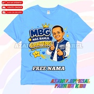 Children's T-shirts, Children's Clothes, MBG Mas Bahlil, Handsome, Free Name Handsome Mas Bahlil Chi
