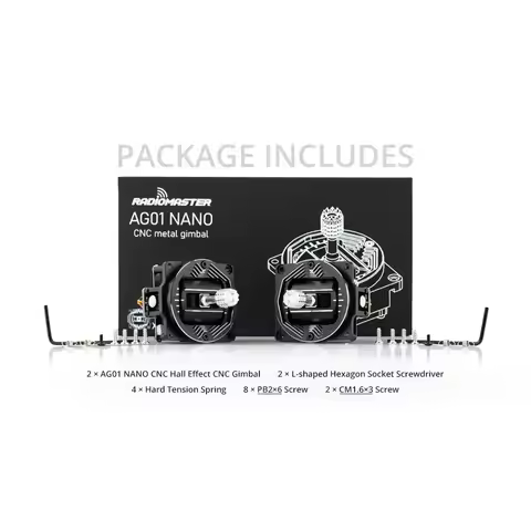 Radiomaster AG01 NANO CNC Hall Gimbals for Pocket Radio