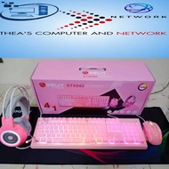 Inplay STX540 PINK Combo Gaming Keyboard, Mouse and Headset