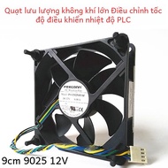 Foxconn Luồng Không Khí Cao Quạt Cpu 9025/9cm Cho Vỏ Máy Tính 4 Pin Điều Khiển Nhiệt Độ Điều Chỉnh T