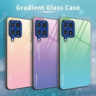 Gradient Glass Case Samsung Galaxy M62 SamsungM62 SM-M625F Casing HP